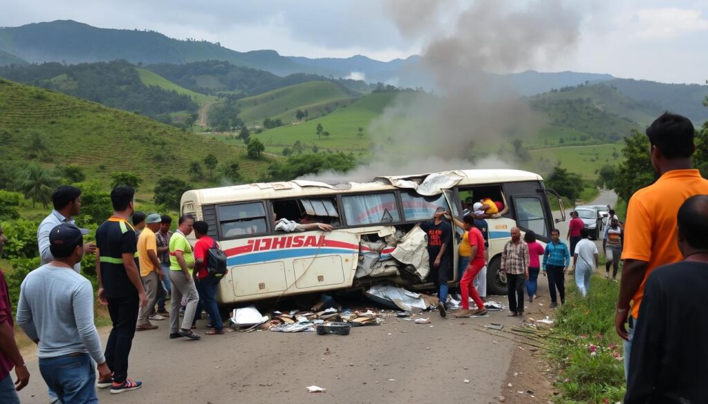 Bus Accident in Badulla: Two University Students Dead, 39 Injured