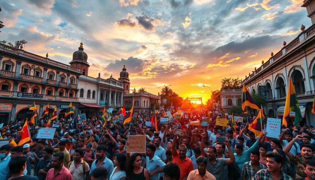 Mass Protests Lead to Resignation of President Gotabaya Rajapaksa